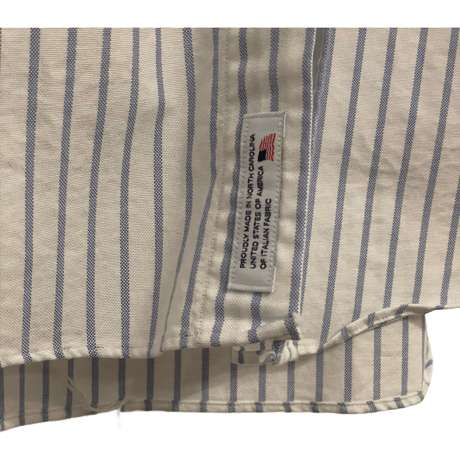 新品　 BROOKS BROTHERS STRIPE  OXFORD POLO COLLAR SHIRTS  ”MADE IN USA”