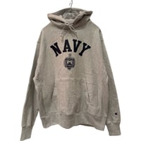 新品　CHAMPION REVERSWEAVE HOODIE US NAVY ”霜降り”