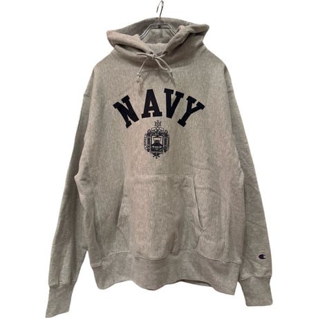 新品　CHAMPION REVERSWEAVE HOODIE US NAVY ”霜降り”