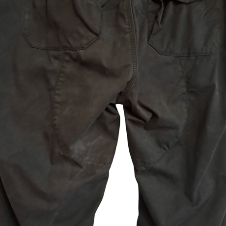 USED POLO RALPH LAUREN BLACK DOUBLE FACE BUSH PANTS