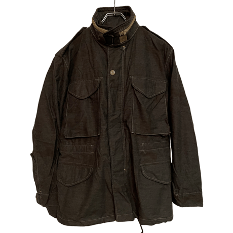 USED  US MILITARY M65 FIELD JACKET S-S BLACK OVER DYED