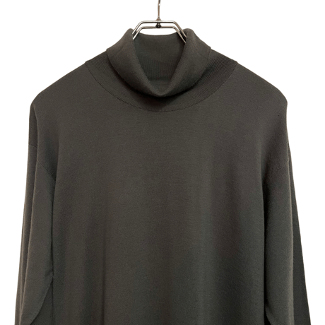 新品　JOHN SMEDLEY TURTLENECK KNIT  100% MERINOWOOL SLATE GREY  "MADE IN ENGLAND"