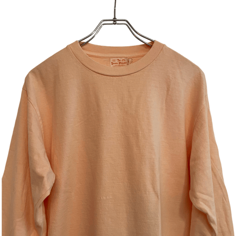 新品 LINUS GOLD ”TSP”  L/S TUBLAR TSHIRTS”APRICOT” MADE IN USA