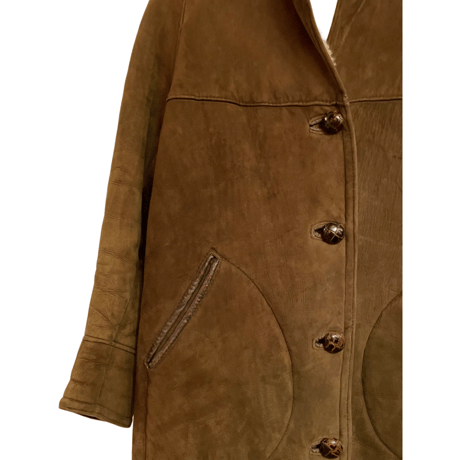 USED VINTAGE SHEARLING COAT ”MADE IN ENGLAND”