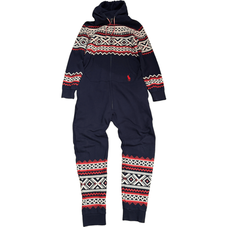 USED POLO RALPH LAUREN SWEAT HOODIE JUMP SUIT