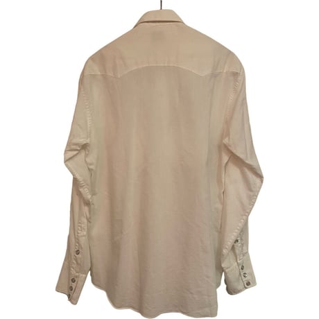 VINTAGE H BAR C WHITE×WHITE PISTOL EMBROIDRED EXCLUSIVE WESTERN SHIRTS