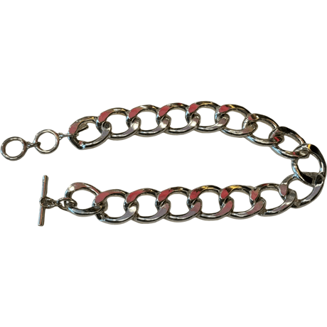 USED LAUREN  RALPH LAUREN CHAIN NECKLACE/ DOUBLE BRACELET