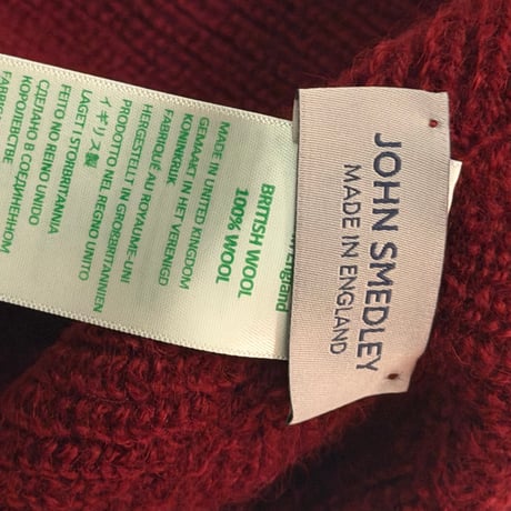 新品　JOHN SMEDLEY WATCH CAP  MADE IN ENGLAND