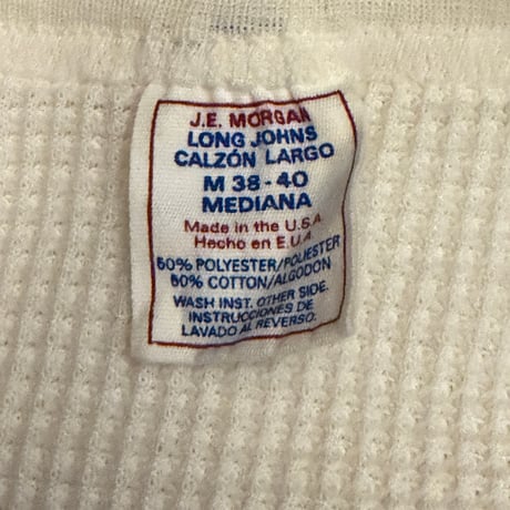 USED  MADE IN USA 90s JE MORGAN LONG JOHNS NATURAL THERMAL SHIRTS