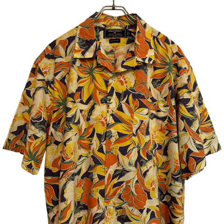 USED VINTAGE   POLO SPORTS S/S OPEN COLLAR SHIRTS