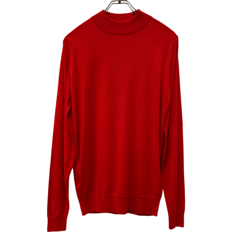 新品　JOHN SMEDLEY MOCNECK KNIT   100% MERINO WOOL  "MADE IN ENGLAND"