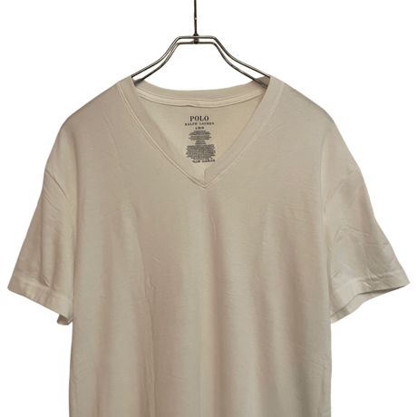 新品　POLO RALPH LAUREN V-NECK 3PIECE TEE SLIM FIT WHITE