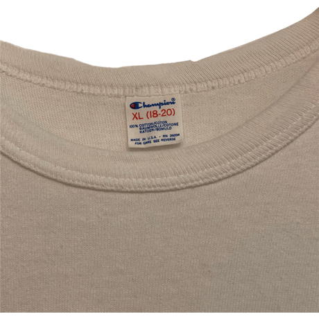 USED 80s CHAMPION TSHIRTS TRICOLOR 100%COTTON