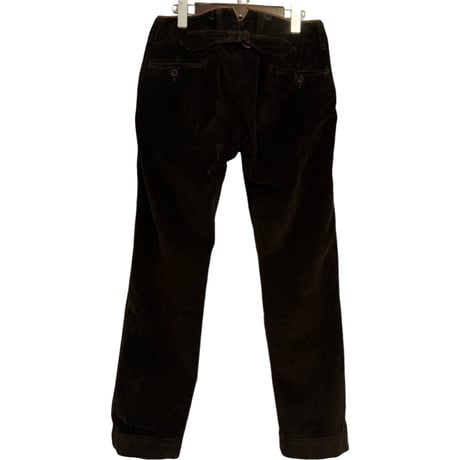 USED DOUBLE RL BUCKLE BACK CORDUROY TROUSER