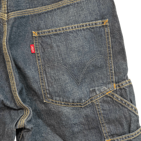 新品　US LEVI'S 00s DEAD STOCK DENIM CARPENTER SHORTS