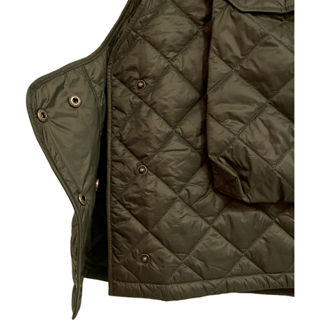 新品　BABOUR QUILTED VEST KAHKI
