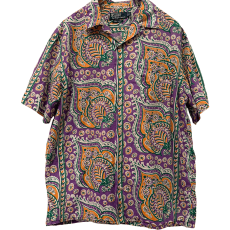 USED VINTAGE   POLO RALPH LAUREN S/S OPEN COLLAR SHIRTS