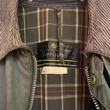 USED 70s~80s  BARBOUR BEDAIL CUT-OFF CUSTOM VEST ONE-WARRANT