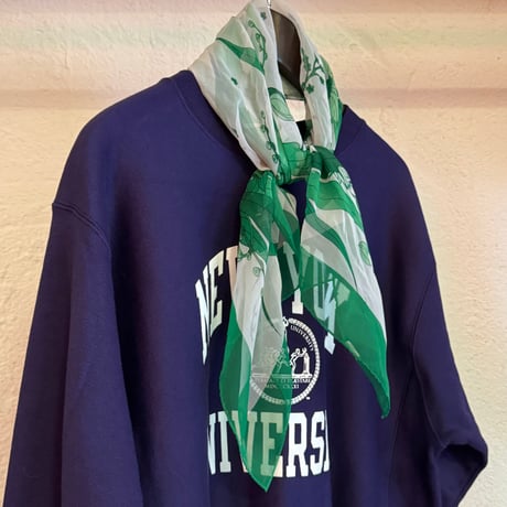 USED FLORAL see through　SCARF