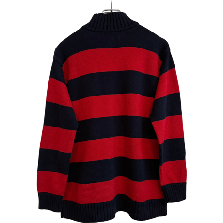 USED RL LAUREN STRIPE "THE CREST" SWEATER