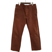 USED DOUBLE RL OFFICERS CHINO TROUSER BURGUNDY