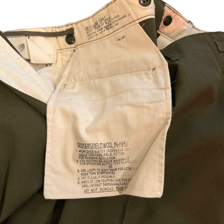 DEADSTOCK US ARMY M51  TROUSER