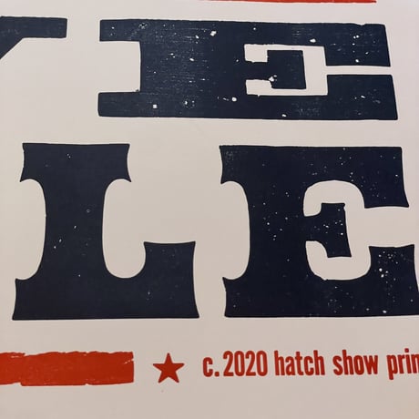 新品　 HATCH SHOW PRINT POSTER ”I LOVE NASHVILLE”  MADE IN USA