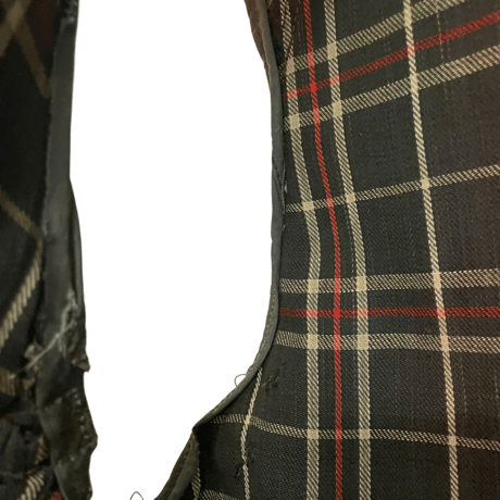 USED 70s~80s  BARBOUR BEDAIL CUT-OFF CUSTOM VEST ONE-WARRANT