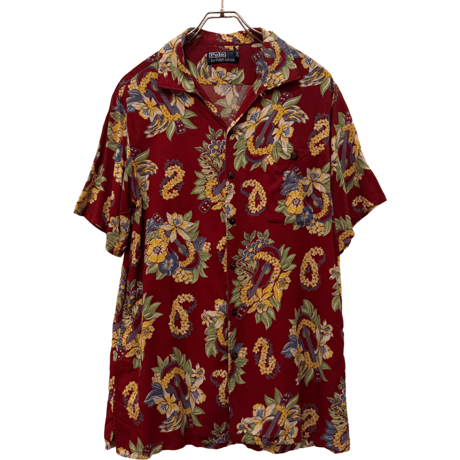 USED VINTAGE   POLO RALPH LAUREN S/S OPEN COLLAR SHIRTS