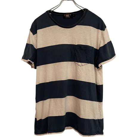 USED RRL FAT STRIPE POCKET   TSHIRTS
