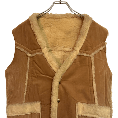VINTAGE SEARS VELVET BOA VEST