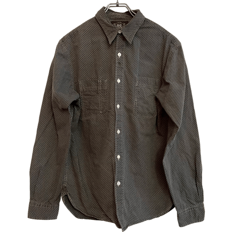 USED   DOUBLE RL BLACK POLKA DOT SHIRTS