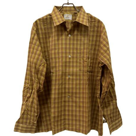 DEADSTOCK 1960s VAN HEUSEN   L/S OPEN COLLAR  SHIRTS MADE IN USA