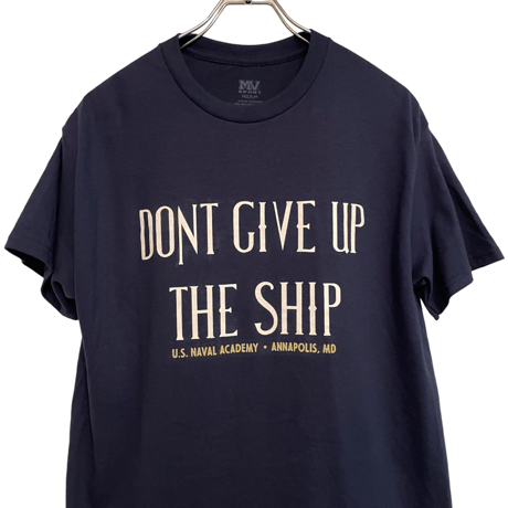 新品　USNA”Don't give up the ship" TSHIRTS