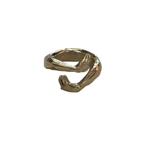 新品　NEW STERLING SILVER  ”HUG” RING #1