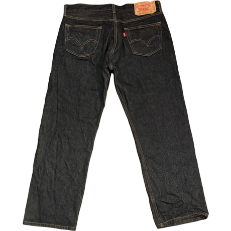 USED US Levi's 501 BLACK DENIM