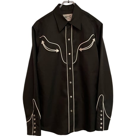 新品　H BAR C BLACK WESTERN SHIRTS MADE IN USA