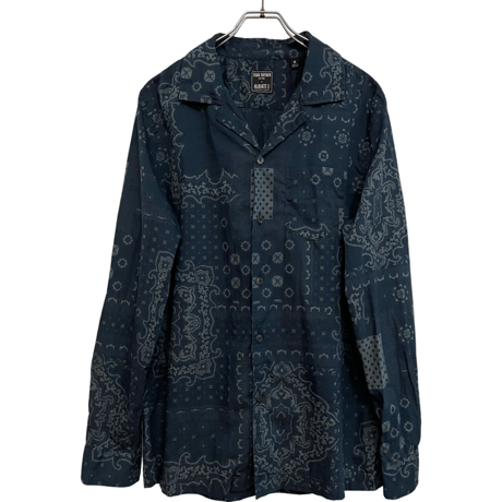 新品　TODD SNYDER BANDANA PRINT SHIRTS INDIGO DYE