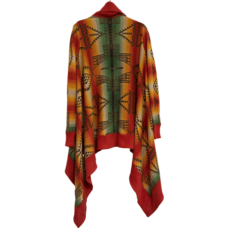 USED Polo Ralph Lauren   NAITIVE KNIT SHAWL