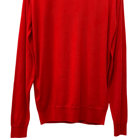 新品　JOHN SMEDLEY MOCNECK KNIT   100% MERINO WOOL  "MADE IN ENGLAND"