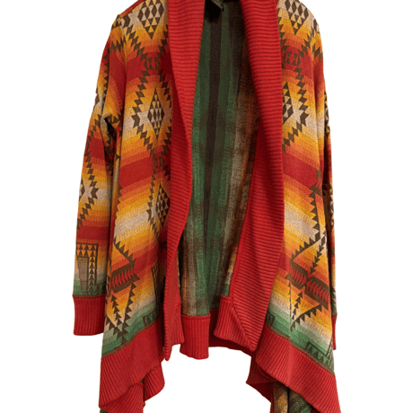 USED Polo Ralph Lauren   NAITIVE KNIT SHAWL