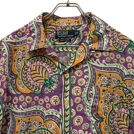 USED VINTAGE   POLO RALPH LAUREN S/S OPEN COLLAR SHIRTS