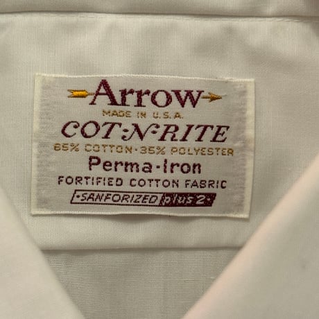 DEADSTOCK 1960s~70s ARROW  S/S POCKET SHIRTS Perma-iron MADE IN USA