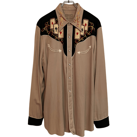 VINTAGE H BAR C TRUMP EMBROIDRED EXCLUSIVE WESTERN SHIRTS