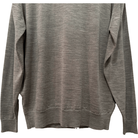 新品 JOHN SMEDLEY TURTLENECK KNIT  100% MERINOWOOL SILVER  "MADE IN ENGLAND"
