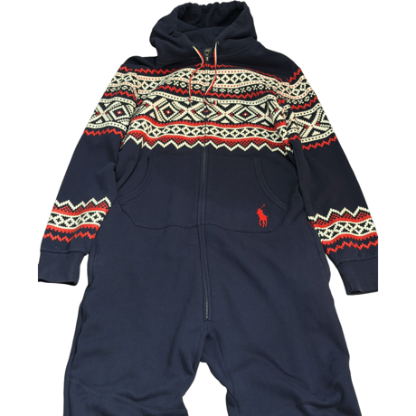 USED POLO RALPH LAUREN SWEAT HOODIE JUMP SUIT