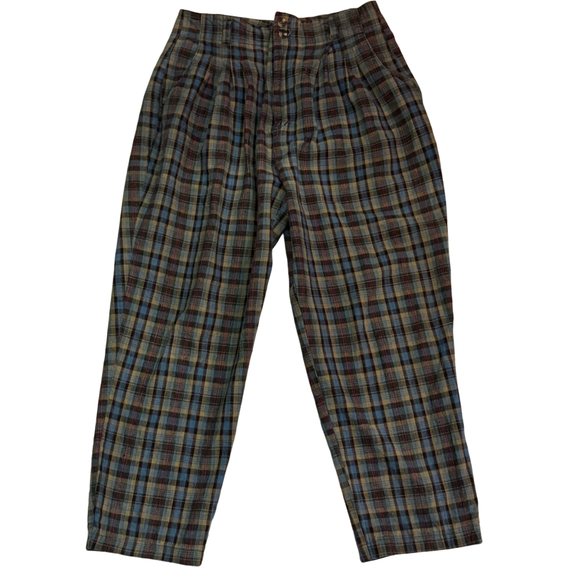 70s vintage レーヨンスラックス グレンチェック ツータック タロン 70s vintage レーヨンスラックス グレンチェック ツータック