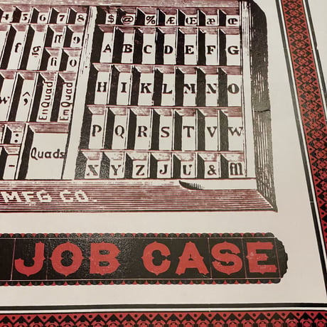 新品　THE HAMILTON MFG "CALIFORNIA JOB CASE" HANDPRINT POSTER”  MADE IN USA