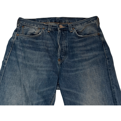 USED  LEVI'S VINTAGE CLOTHING  501XX CUT OFF BUCKLE BACK DENIM