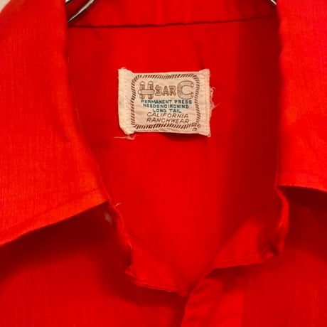 VINTAGE H BAR C RED  WESTERN SHIRTS